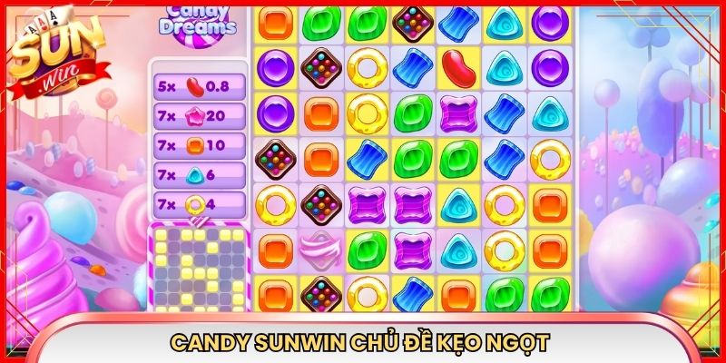 Candy Sunwin chủ đề kẹo ngọt