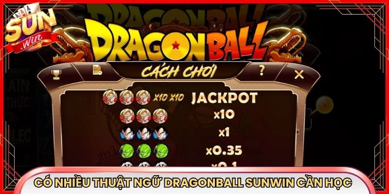 Có nhiều thuật ngữ Dragonball Sunwin cần học
