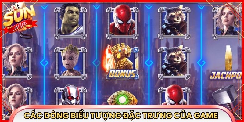 Các dòng biểu tượng đặc trưng của game