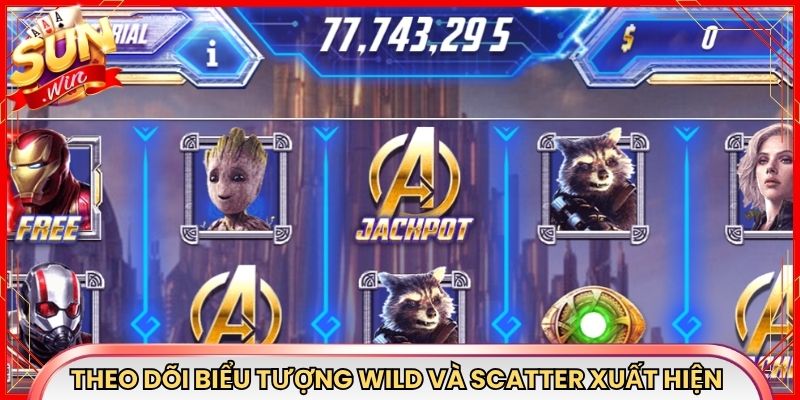 Theo dõi biểu tượng Wild và Scatter xuất hiện