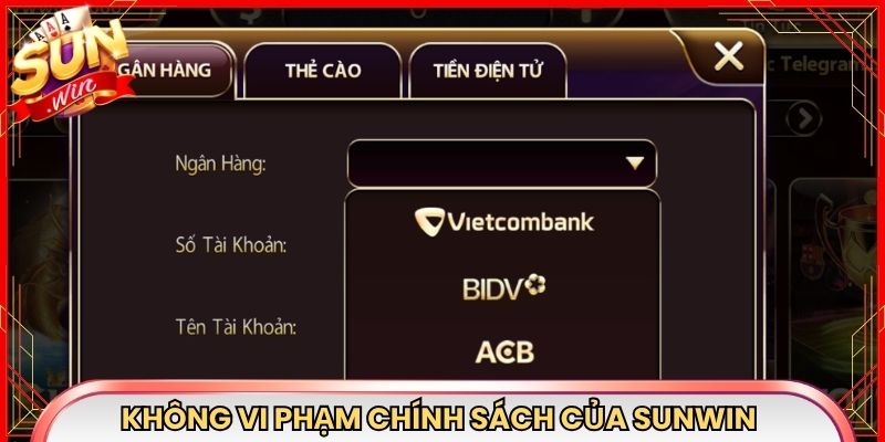 Không vi phạm chính sách của  nền tảng Sunwin