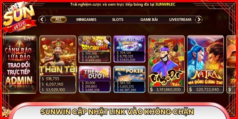 Sunwin cập nhật link vào không chặn để truy cập xuyên suốt