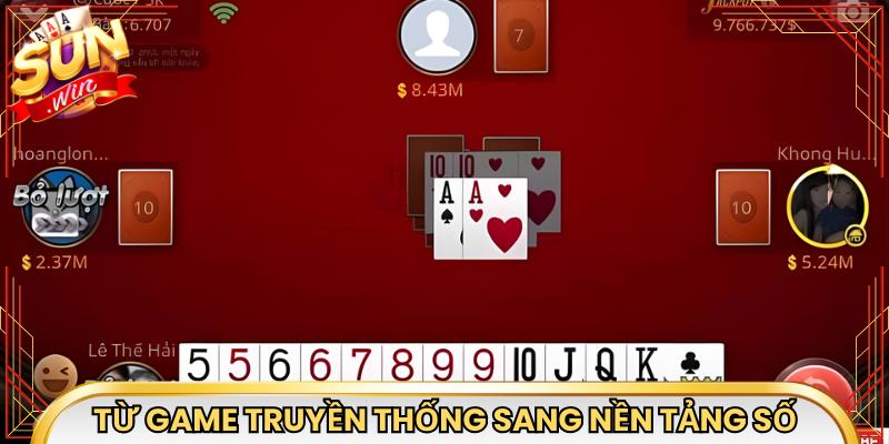 Quá trình hình thành từ game truyền thống sang nền tảng số